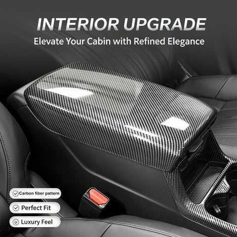 Wood/ Carbon Style Center Console Armrest Box Cover Trim Accessories For Honda CRV 23+