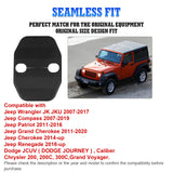 Door Lock Cover Trim Protection Kit Decor For Jeep Wrangler JK JKU 2007-18 Black