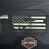 x xotic tech American Flag Rear Middle Window Decal, Back Center Sliding Window Glass US Flag Vinyl Sticker Exterior Accessories Compatible with Jeep Gladiator JT 2020-up Truck