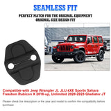 Door Lock Cover Trim Protection Kit Decor For Jeep Wrangler JL JLU 2018-up Black