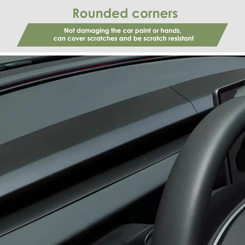 2pcs/Set Dashboard Panel Wrap Decor Cap for Tesla Model 3/Y Highland Juniper