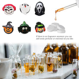 x xotic tech 6PCS Halloween Air Vent Clip Cute Pumpkin Ghost Witch Hat Spider Car Air Freshener Charm Dashboard Air Conditioning Outlet Clip Personalized Interior Decoration Accessories