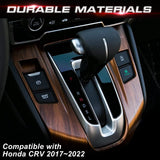 Interior Peach Wood Grain Center Gear Shift Panel Cover For Honda CR-V 17-2022