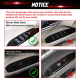 4pcs/Set Window Lift Switch Panel Molding Trim Fit Toyota Camry XV70 2018-2025