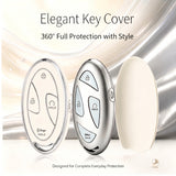 5/7 Button TPU Key Fob Cover Case w/Keychain For Hyundai Santa Fe Tucson Sonata