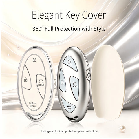 5/7 Button TPU Key Fob Cover Case w/Keychain For Hyundai Santa Fe Tucson Sonata
