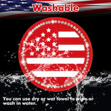 2.75" Flexible PVC Rhinestone Cup Coasters Patriotic Decoration For Men Women