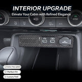 Wood/Carbon Look Console USB Port Charger Switch Panel Cover For Honda CRV 2023+