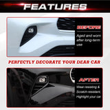 x xotic tech Front Fog Light Lamp Cover Trim Compatible with Toyota Highlander 2020-up (Not Fit for L/XSE Model) ABS Car Decoration Exterior Accessories, 2Pcs/Set