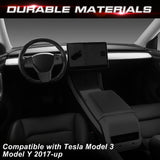 2x Matte White Dashboard Overlay Strip Cover For Tesla Model 3 2017-2023 & Model Y 2020-up