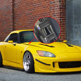 4Sets Steel Bulkhead Riser Kit, Engine Motor Hood Vent Spacer Riser, 1 inch 8mm Aluminum Alloy Engine Hood Ventilation Spacer for Auto Engine Turbo Swap