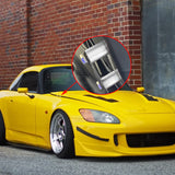 4Sets Steel Bulkhead Riser Kit, Engine Motor Hood Vent Spacer Riser, 1 inch 8mm Aluminum Alloy Engine Hood Ventilation Spacer for Auto Engine Turbo Swap