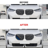 Tri-Colored Front Center Kidney Grille Strips Clip Cover For BMW X3 G45 2025-up