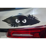 11x4.25 Inches Large Vinyl Car Peeking Monster Bumper Sticker for Cars, Trucks