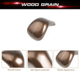 Wood Style ABS Interior Gear Shift Knob Cover Trim For Toyota Camry 2018-2024