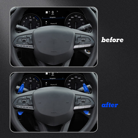 Sport Blue Aluminum Gear Paddle Shifter Extender Cover For Cadillac XT4 2019+
