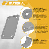 x xotic tech Motorcycle Silicone License Plate Frames, Motorbike License Plate Holder, Rust Proof, Rattle Proof, Weather Proof