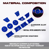 Red Aluminum Center Console Dashboard Switch Cover Trim For Honda Accord 2018-21