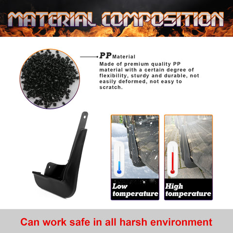 x xotic tech 4PCS Car Front & Rear Mud Flap Splash Guards Fender Flare Mudguard Dirt Slush Trap Protector w/Hardware Accessories Compatible with Honda Civic 2022 2023 2024 2025