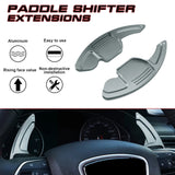 Gun Metal Gray Aluminum Paddle Shifter Extension For Audi A3 A4 A5 A6 A7 Q3 Q5