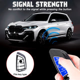 Fit BMW 2 3 5 6 7 Series Smart Key Fob Skin Case Fob w/Silicone Button Cover