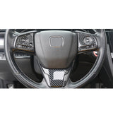 Carbon Fiber Look AC Vent Outlet Gear Shift Cover Trim For Honda Civic 2016-2021