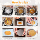 x xotic tech Korean Sugar Candy Making Tools Stainless Steel Cookie Cutters Biscuits Mold Squid Sugar Game Umbrella Triangle Star Round Square Baking Cake Mold Tin Case Needle For Chrismas Party