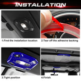 x xotic tech Dome Light Cover Trim Set Decoration Compatible with Jeep Wrangler JL JLU 2018-2023 & Gladiator JT 2020-2023 Interior Accessories(3Pcs)