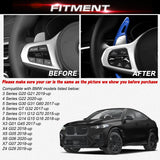Aluminum Paddle Shifter Extension For BMW 3 4 5 6 7 Series G20 G22 G30 G32