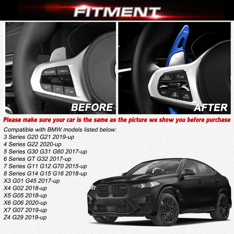 Aluminum Paddle Shifter Extension For BMW 3 4 5 6 7 Series G20 G22 G30 G32