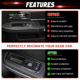 Carbon Fiber Look Window Lift Switch Button Cover For Dodge Charger Durango RAM