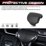 Carbon Fiber Texture Console Gear Shift Knob Cover Trim For Honda CR-V 2017-2022