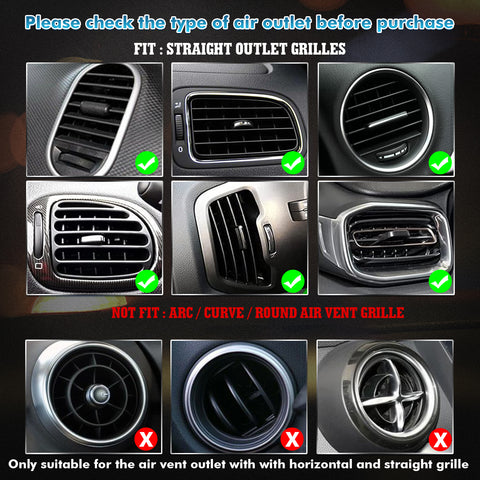 Car Interior Air Conditioner Outlet Decoration Stripes Cover Accessories 10 PCS