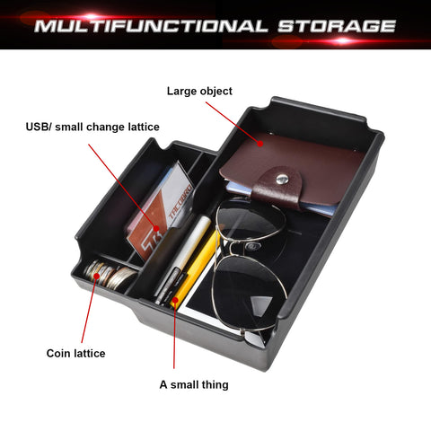 Center Console Armrest Organizer Storage Insert Tray For Ford Explorer 2020-2025