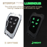 x xotic tech Mech Style Heavy Metal Key Fob Cover Compatible with Chevy Silverado 1500, GMC Sierra 1500 2022-2025, Chevrolet Tahoe 2024-2025, Zinc Alloy Key Case Protector Shell Keychain