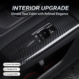 Wood/ Carbon Look Window Control Panel Cover Switch Trim For Honda CRV 2023-2027