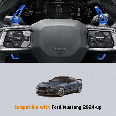 Aluminum Paddle Shifter Extension Decoration Cover For Ford Mustang 2024-2027