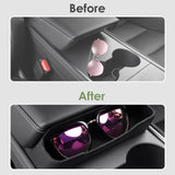 Armrest Box Key Card Phone Holder Storage Container For Tesla Model Y 2020-24