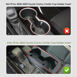 Front Center Console Dual Water Cup Holder Insert For Toyota Camry 2025 2026