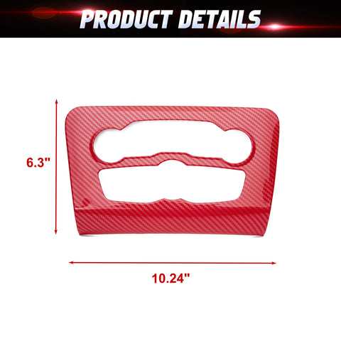 Carbon Look Air Conditioner Switch Panel Cover Trim for Dodge Charger 2015-25