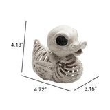 2PCS Duck Skeleton Plastic Bones Halloween Decorations Spooky Graveyard Decor