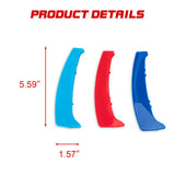 Set Tri-Colored Front Kidney Grille Strips Clip Cover For BMW 1 Series 2008-2013