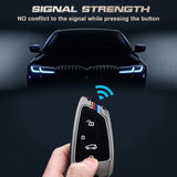 Gun Color Full Seal Keyless Entry Key Fob Cover For BMW 2 3 5 6 7 Series X1 X2 X3 X5 X6