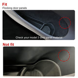 4PCS/Set Door Side Handle Slot Armrest Storage Box Organizer Holder Tray Front and Rear Accessories Compatible with Tesla Model 3 2016-2024