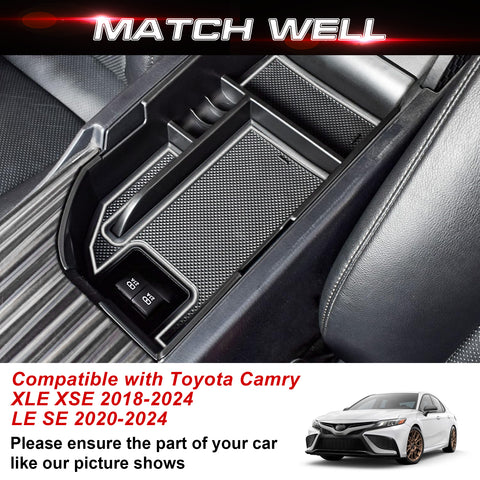 Center Console Organizer for Toyota Camry 2018-2024 Accessories Storage Tray