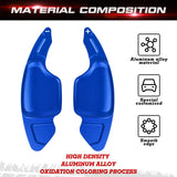 Sport Blue Aluminum Gear Paddle Shifter Extender Cover For Cadillac XT4 2019+