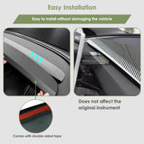 2pcs/Set Dashboard Panel Wrap Decor Cap for Tesla Model 3/Y Highland Juniper