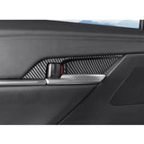 Carbon Fiber Pattern Interior Door Handle Bowl Cover For Toyota Camry 2025 2026