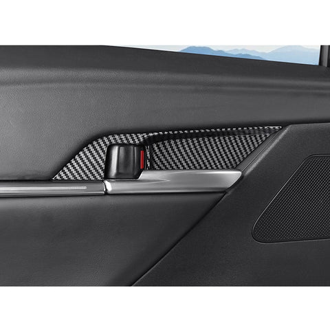 Carbon Fiber Pattern Interior Door Handle Bowl Cover For Toyota Camry 2025 2026