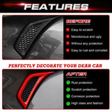 x xotic tech Wheel Eyebrow Side Air Conditioning Vent Cover Trim Compatible with Jeep Wrangler JL JLU 2018-up & Gladiator JT 2020-up (2Pcs)